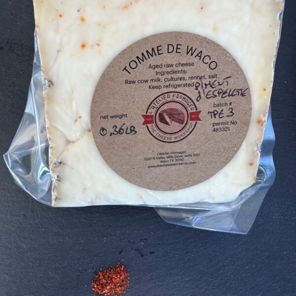 Tomme au Piment d'Espelette