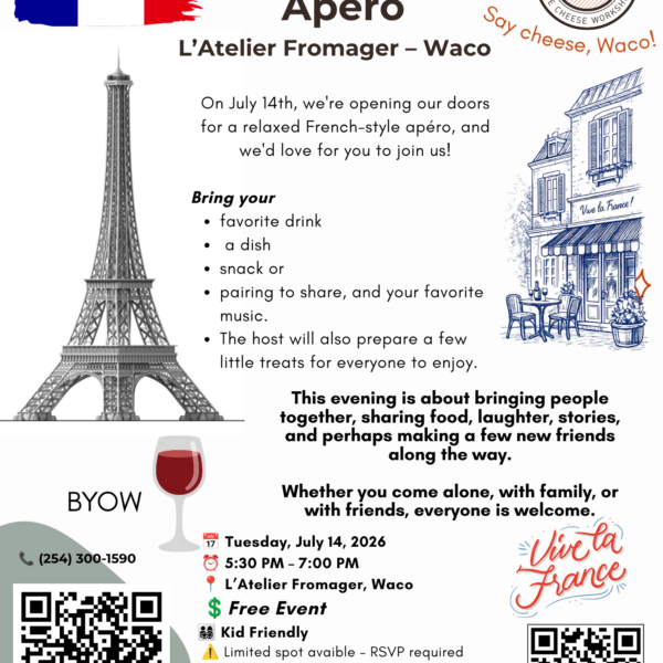 BASTILLE DAY APERO- July 14th 2026