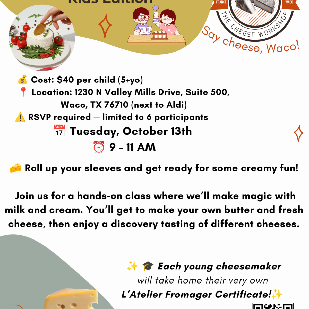Cheese lab - Kids edition