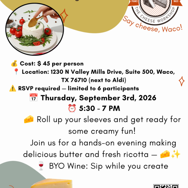 Ricotta and Butter making class